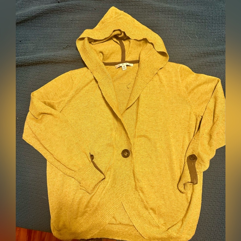 CABi Hooded Lightweight Cardigan Sweater